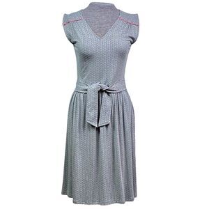 Sleeveless V-Neck Jersey Kate Dress Belt Tie Style by Matilda Jane 18602D Small